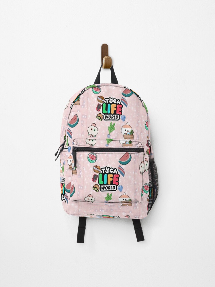 Toca Life World Backpacks Children Anime Rucksack Toca Boca Life