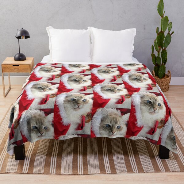 Item preview, Saoirse the ragdoll cat Christmas design designed and sold by Fluffycat2020.