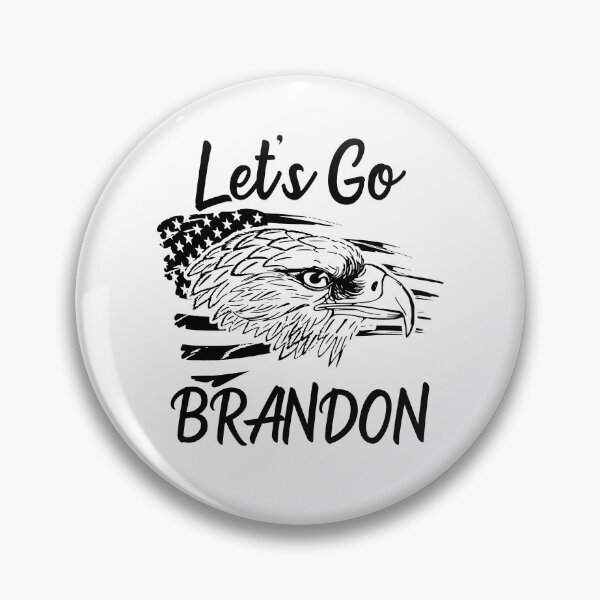 Item preview, Let's Go Brandon US Flag and Bald Eagle Funny Chant designed and sold by CharJens.