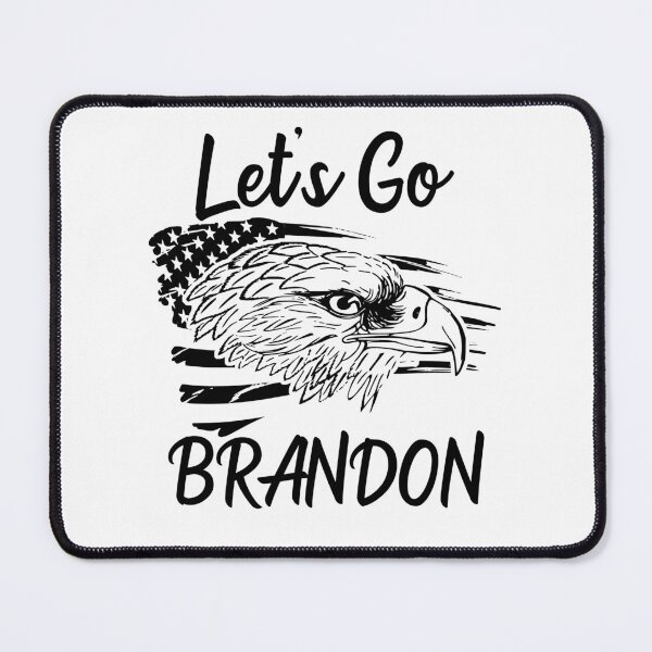 Item preview, Let's Go Brandon US Flag and Bald Eagle Funny Chant designed and sold by CharJens.