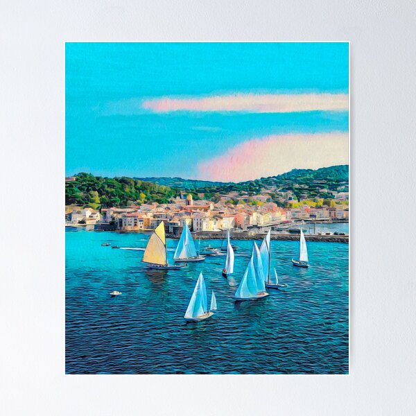 Item preview, Saint Tropez View designed and sold by Sofia-Draws.