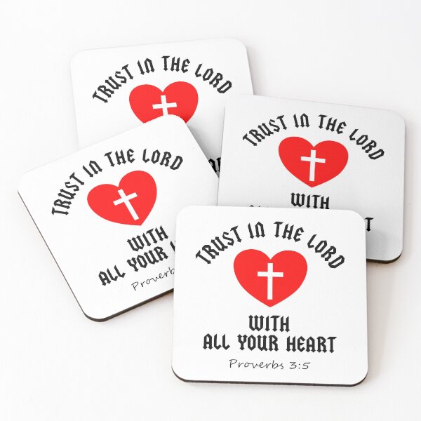 Item preview, Trust In The Lord With All Your Heart Proverbs designed and sold by DiscoBoogie.