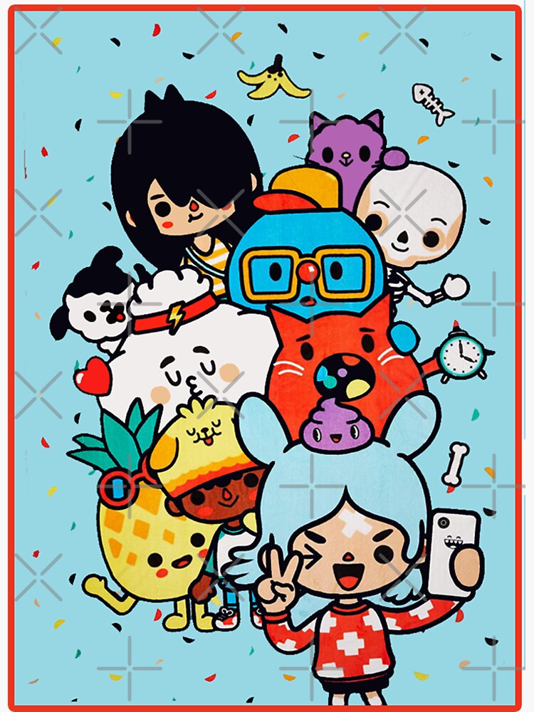 toca boca pack Sticker for Sale by Pocapoㅤ