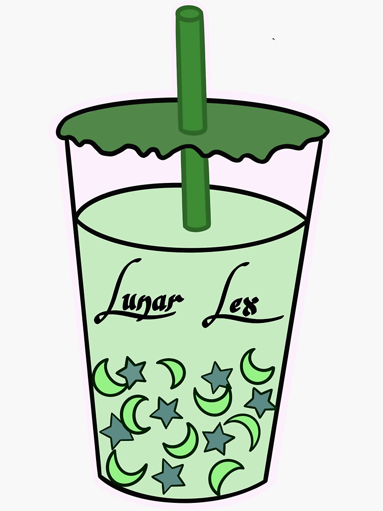 "Honeydew Melon boba" Sticker by lunarlex Redbubble