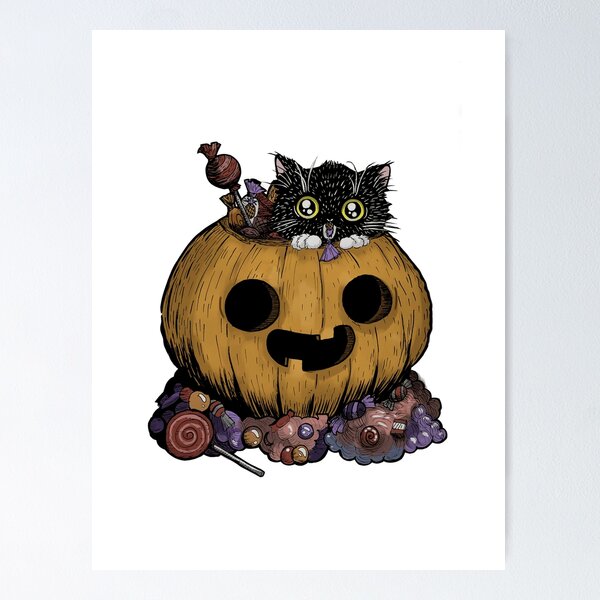 Item preview, Halloweencat designed and sold by BlossomYazmin.
