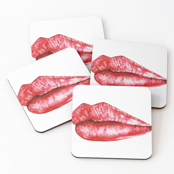 Item preview, Red Lips - Watercolor ART designed and sold by AlexSin.