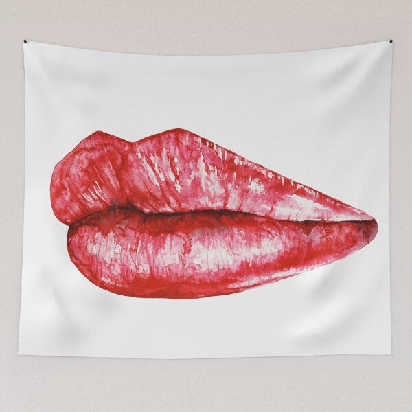 Item preview, Red Lips - Watercolor ART designed and sold by AlexSin.