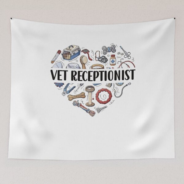 Item preview, Veterinary Receptionist Vet Receptionist Secretary designed and sold by Pukiart.
