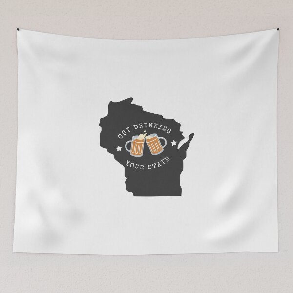 Item preview, Wisconsin out drinking your state designed and sold by kaelinmeicher.