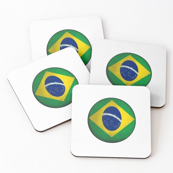 Artikelvorschau, brasilianischer Flaggenball entworfen und verkauft von ZiphGames.