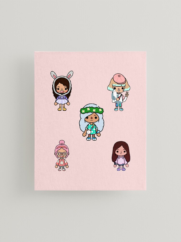 toca boca character pack Art Board Print for Sale by Pocapoㅤ