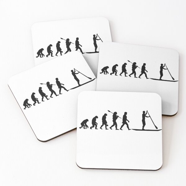 Item preview, Human Evolution - Paddle surf designed and sold by birdo-art.
