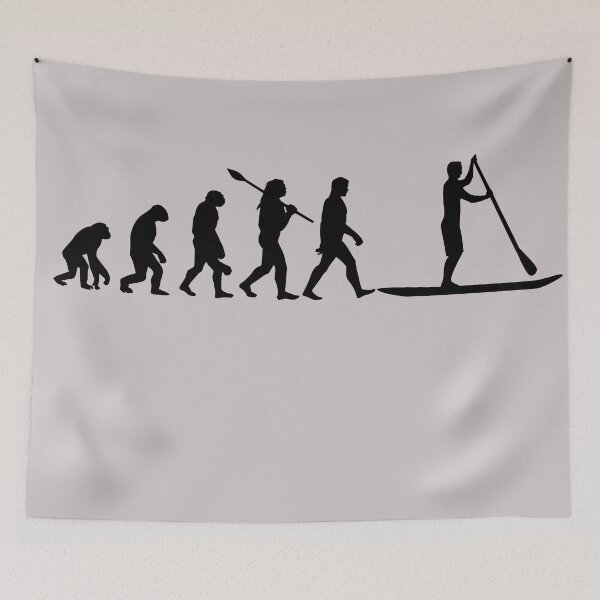 Item preview, Human Evolution - Paddle surf designed and sold by birdo-art.
