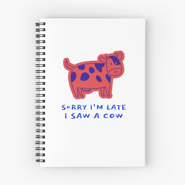 Item preview, Sorry I'm late I saw a cow designed and sold by art-fox.