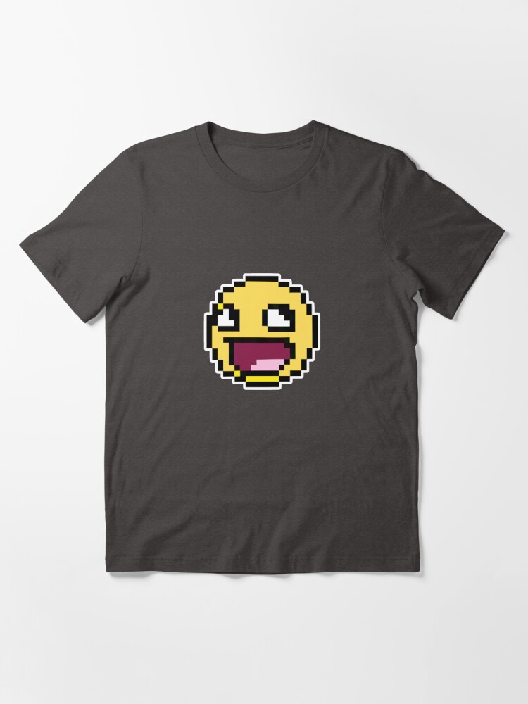 Awesome Face 8 Bit T Shirt By Misdememeor Redbubble - awesome face emoji shirt roblox emoji meme on meme