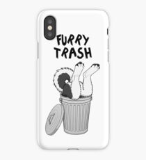 Furry Trash - Black Husky/Malamute iPhone Case
