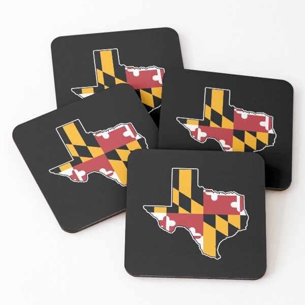 Item preview, Maryland Flag Texas Map designed and sold by MarylandStyle.