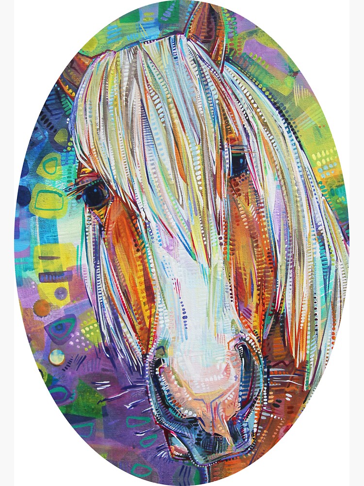 Thumbnail 3 of 3, Magnet, Haflinger Horse designed and sold by gwennpaints.