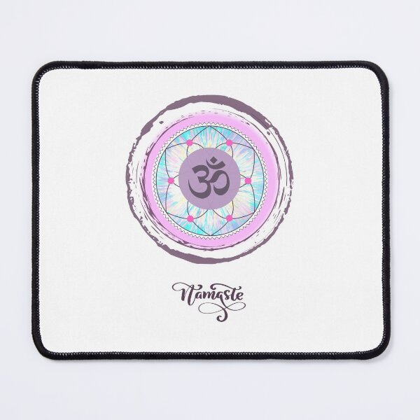 Namaste OHM - Energy Art - Acrylic Painting & Digital Art Design Mouse Pad