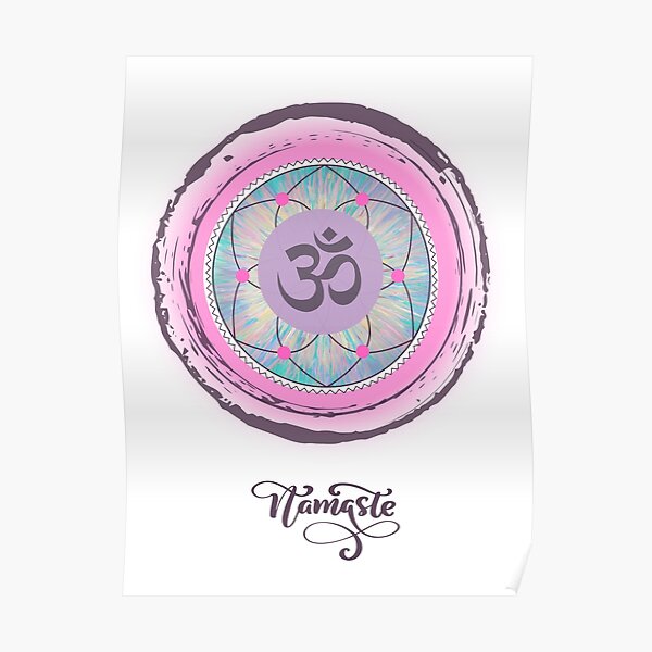 Namaste OHM - Energy Art - Acrylic Painting & Digital Art Design Poster
