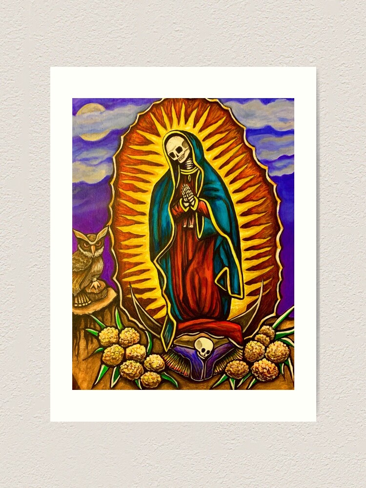 16in × 20in Santa Muerte Canvas 2024 painting