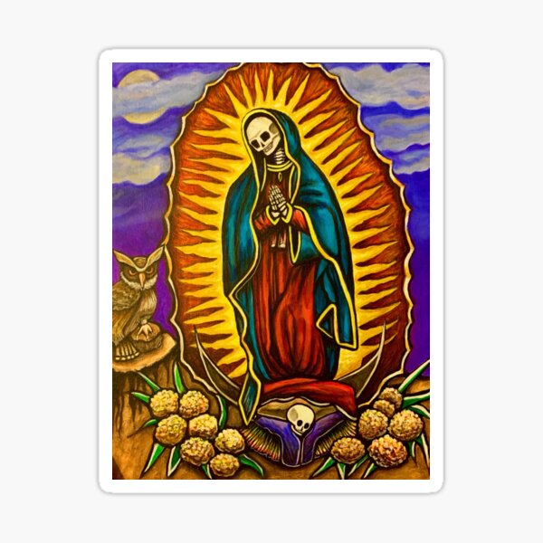 Peinture Santa Muerte Virgen par Antonio Raël Sticker