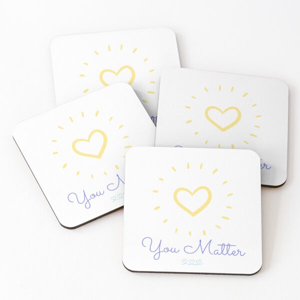 Item preview, You Matter w/ Big Yellow Heart - Products with a Purpose Charity Collection | Mental Health Advocate/Support, Suicide Prevention designed and sold by Teetee94.