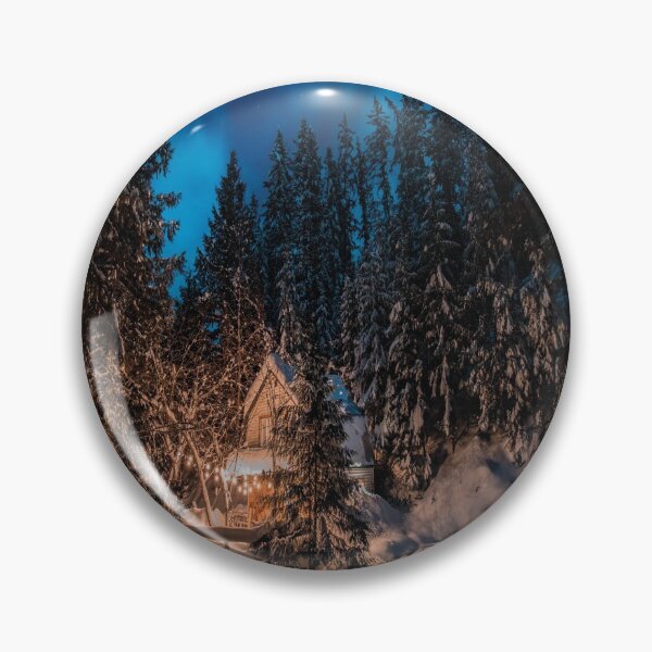 Item preview, View Of The Ice Pines And The Barn At Night designed and sold by justbejoker.