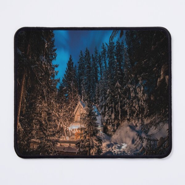 Item preview, View Of The Ice Pines And The Barn At Night designed and sold by justbejoker.