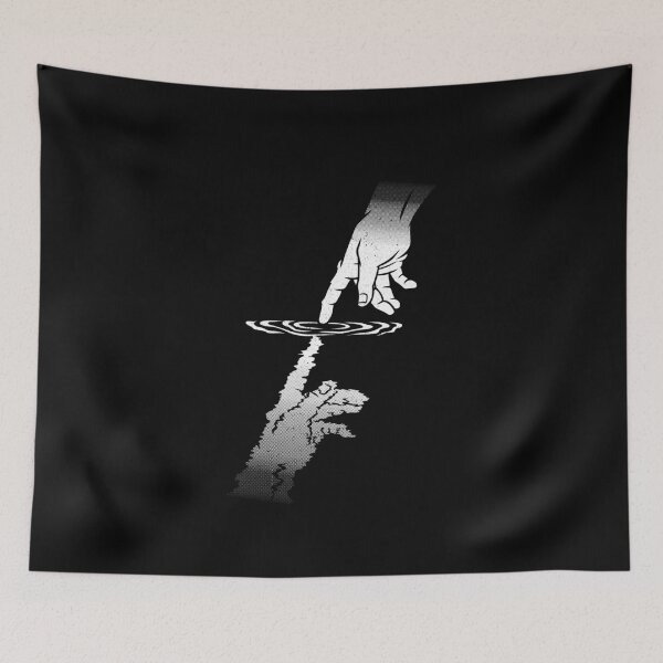 Item preview, Touch of God Minimalist Touching Water by Tobe Fonseca designed and sold by Tobe Fonseca®.