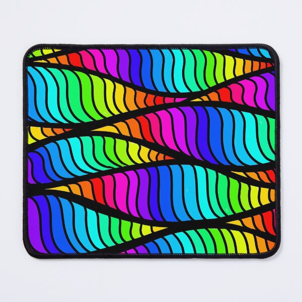 Item preview, Rainbow Psychedelic wave pattern designed and sold by ptelling.