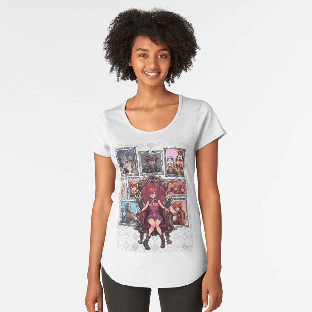 Crayon estilo tshirt para as mulheres reino corações riku kairi jogo topos moda  feminina t camisa básica gráfico de grandes dimensões - AliExpress