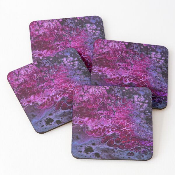 Item preview, Flow Art Collection – Purple & Pink - Acrylic Paint Pouring designed and sold by Lorelai I Dali.