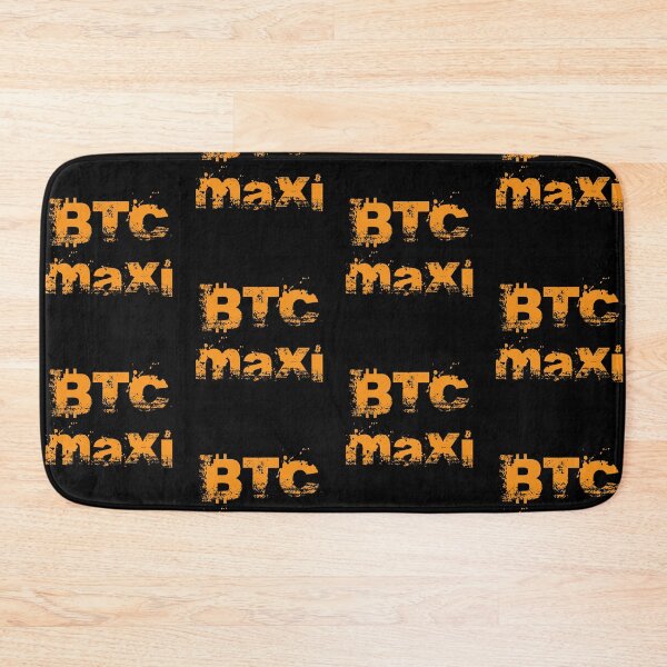 Item preview, Bitcoin Maxi Grunge Yellow designed and sold by StepupDesign.