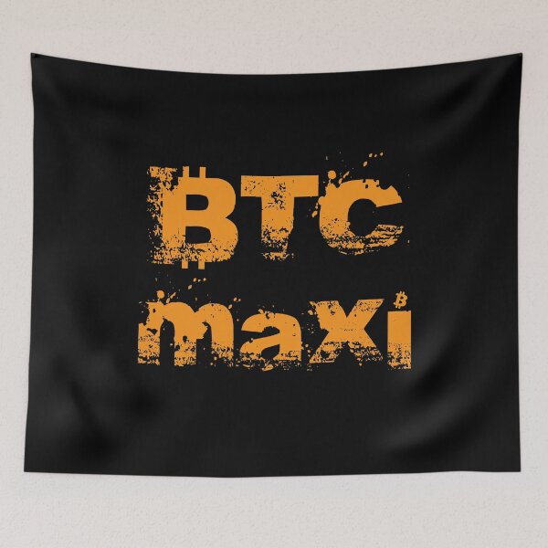 Item preview, Bitcoin Maxi Grunge Yellow designed and sold by StepupDesign.
