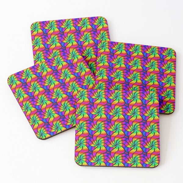 Item preview, Rainbow Psychedelic Spiral Pattern designed and sold by ptelling.