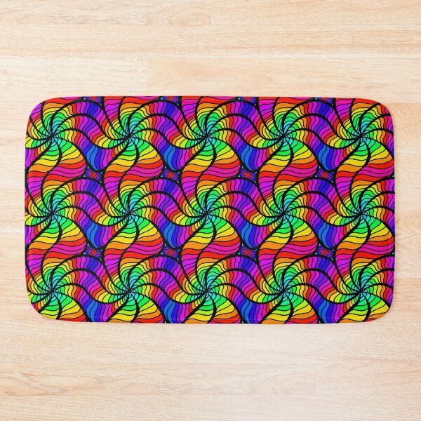 Item preview, Rainbow Psychedelic Spiral Pattern designed and sold by ptelling.