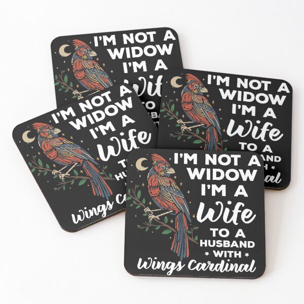 Item preview, I'm Not A Widow I'm A Wife To A Husband Wings Funny Quote designed and sold by LAXIR.