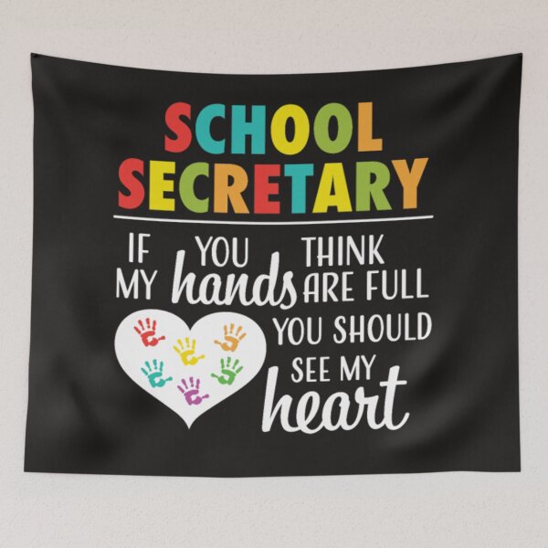 Item preview, School secretary heart hands full designed and sold by Themngocbao.