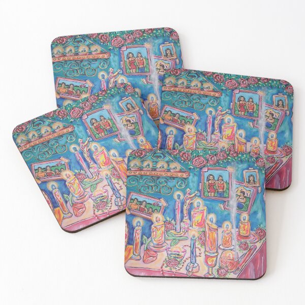 Item preview, Las Memorias LGBTQ Dia de Los Muertos Altar Painting by Antonio Rael designed and sold by Antonio Rael.