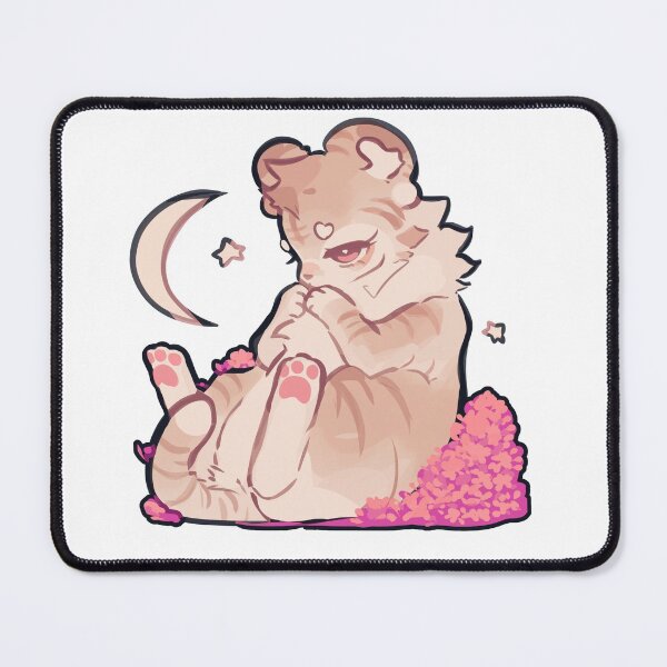 Item preview, Moon tiger and flowers designed and sold by Yasta-.