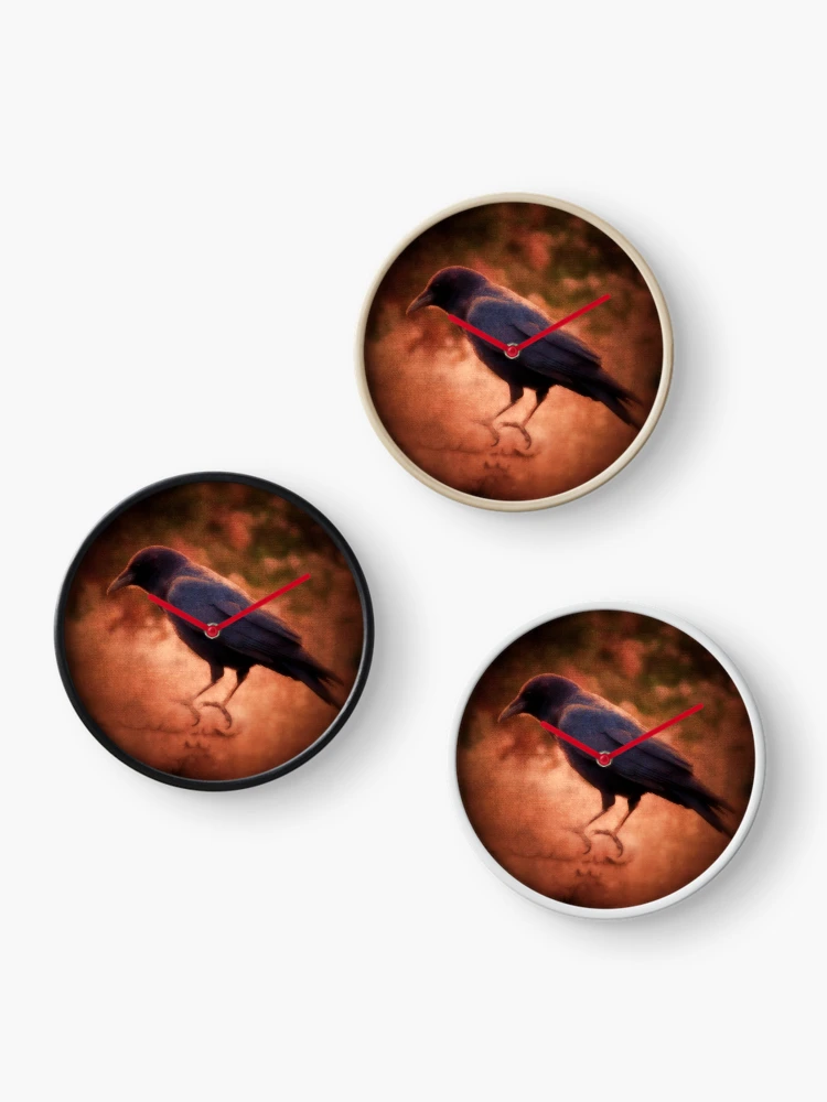 Thumbnail 3 of 4, Clock, Crow designed and sold by shutterbug2010.