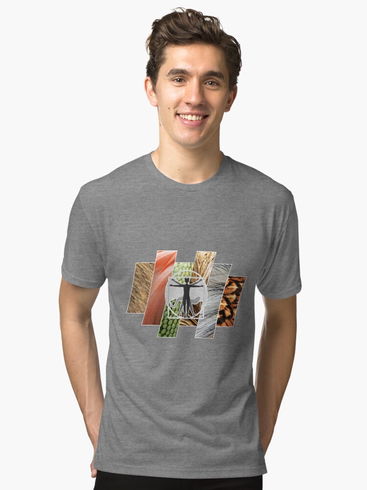 Thumbnail 1 of 6, Tri-blend T-Shirt, Integument Types designed and sold by Freedom-of-Form.