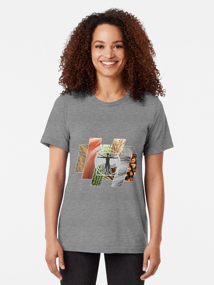 Thumbnail 2 of 6, Tri-blend T-Shirt, Integument Types designed and sold by Freedom-of-Form.