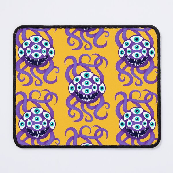 Item preview, Purple Monster with Nine Eyes and Nine Tentacles designed and sold by GloomyHexe.