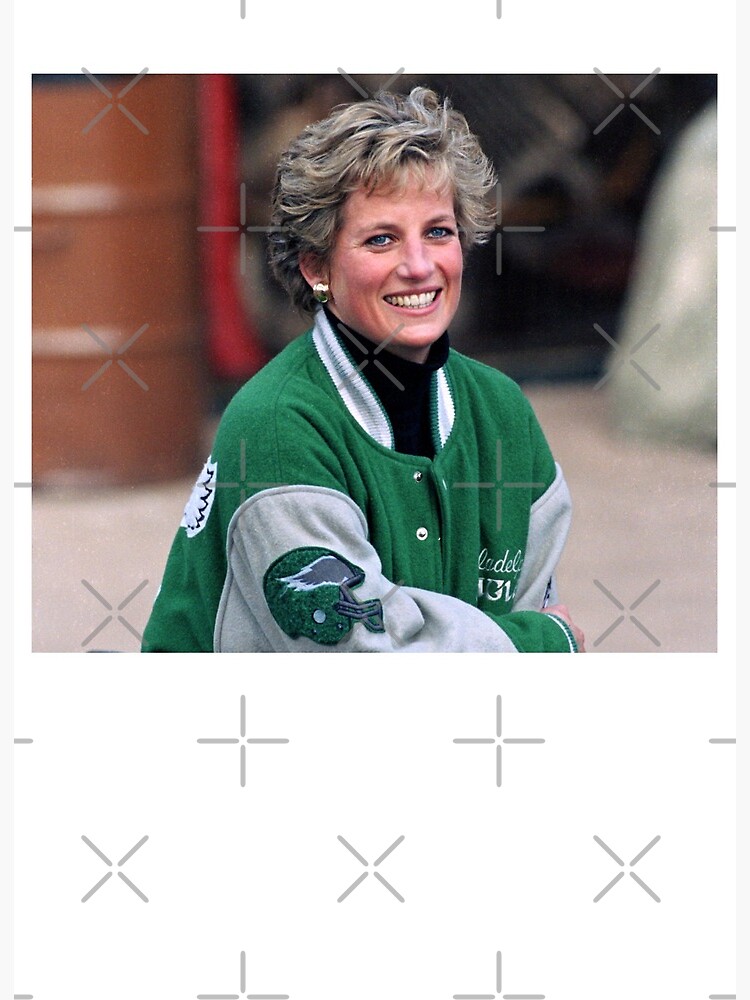 THE VINTAGE PRINCESS DIANA LOVES TO WEAR A JACKET WITH THE EAGLES