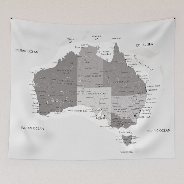 Item preview, Australia Map designed and sold by UrbanEpiphany.