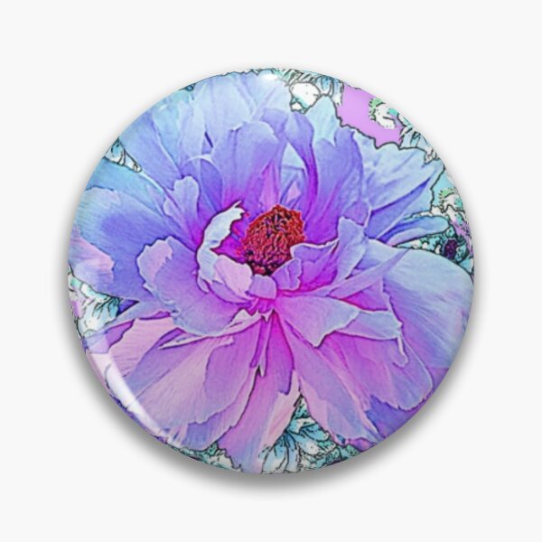 Item preview,  DECORATIVE PEONY FLOWERS ABSTRACT PURPLE ART designed and sold by sharlesart.