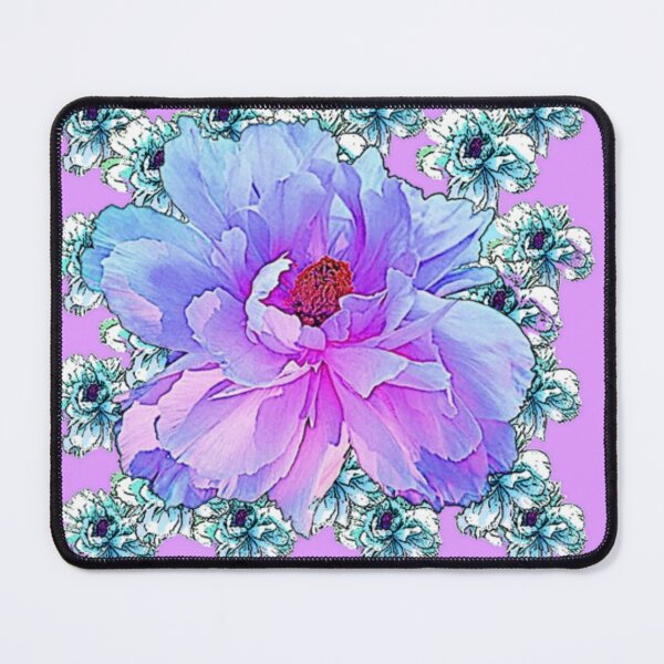 Item preview,  DECORATIVE PEONY FLOWERS ABSTRACT PURPLE ART designed and sold by sharlesart.