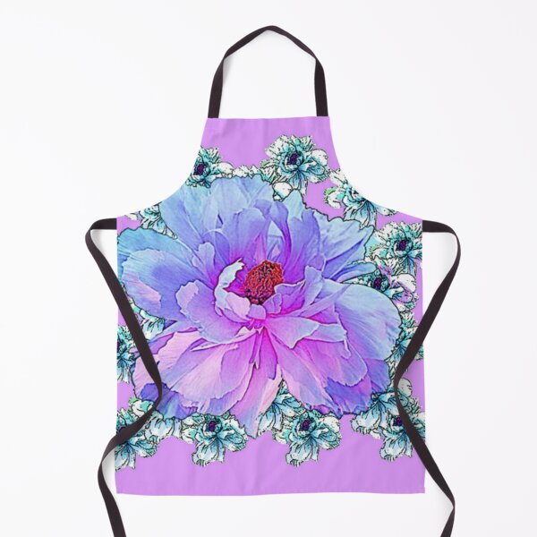 Item preview, DECORATIVE PEONY FLOWERS ABSTRACT PURPLE ART designed and sold by sharlesart.